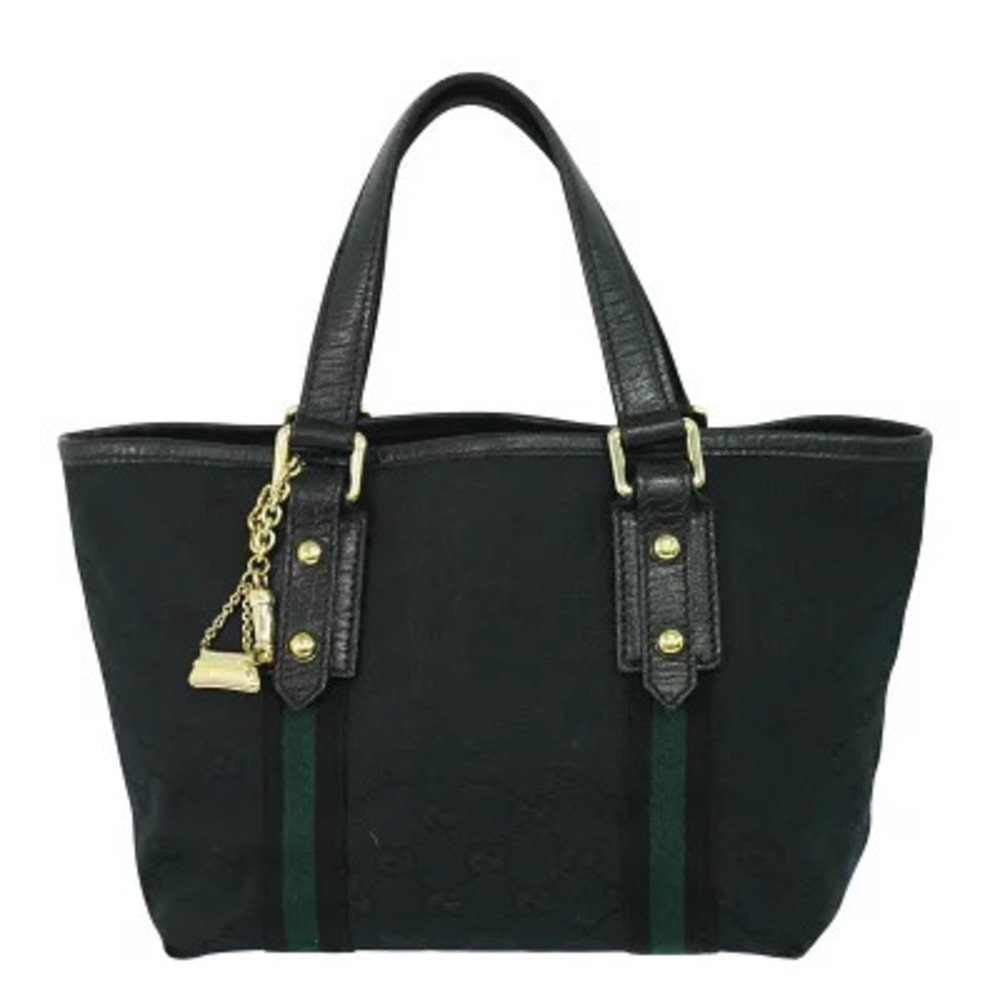Gucci Shelly GG Canvas Tote Bag Black